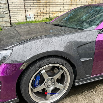 Kazento For GT86 13-20 BRZ For Toyota Vented Carbon Fiber Front Bumper Fender Pair