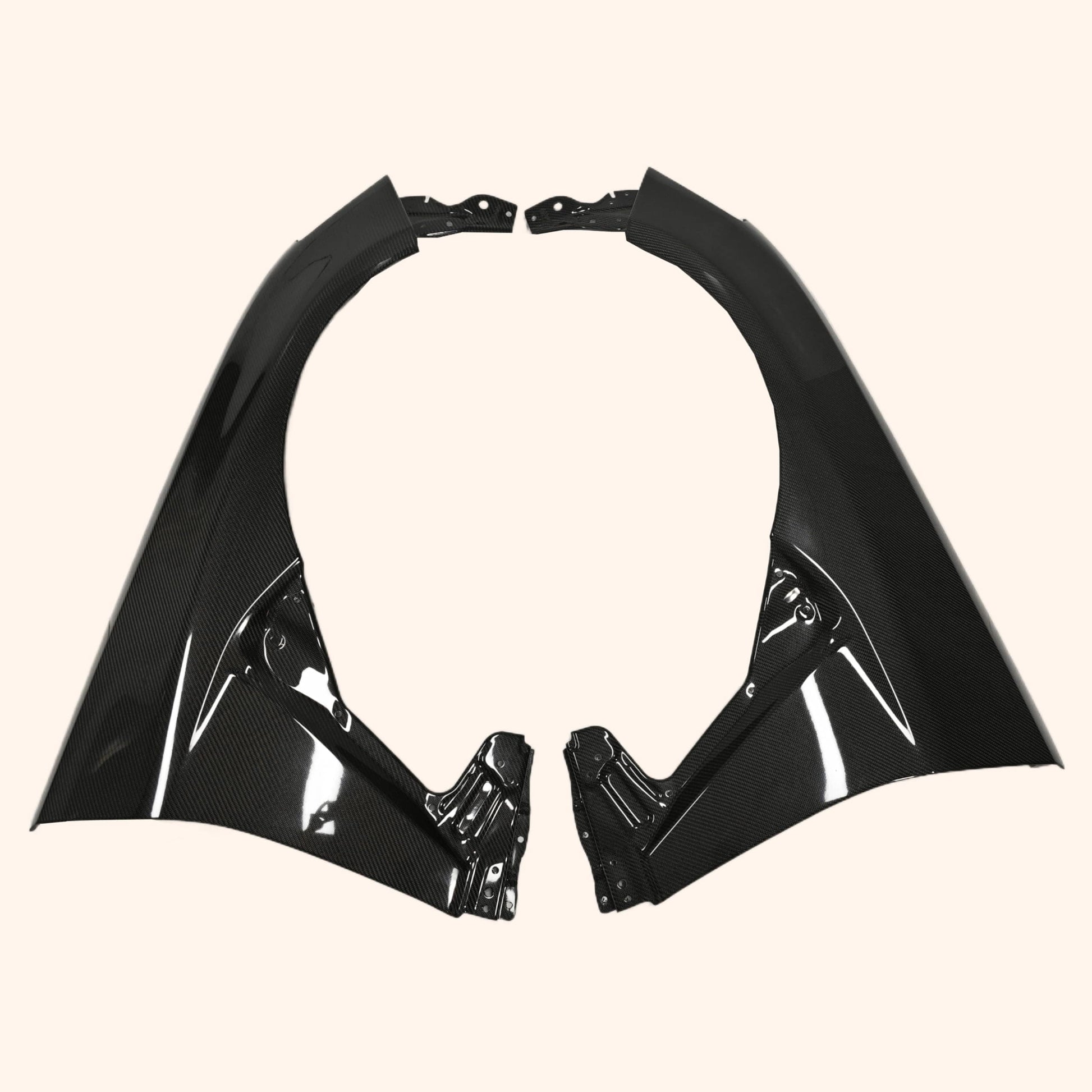 Kazento For GT86 13-20 BRZ For Toyota Vented KZ2 Carbon Fiber Front Bumper Fender Pair