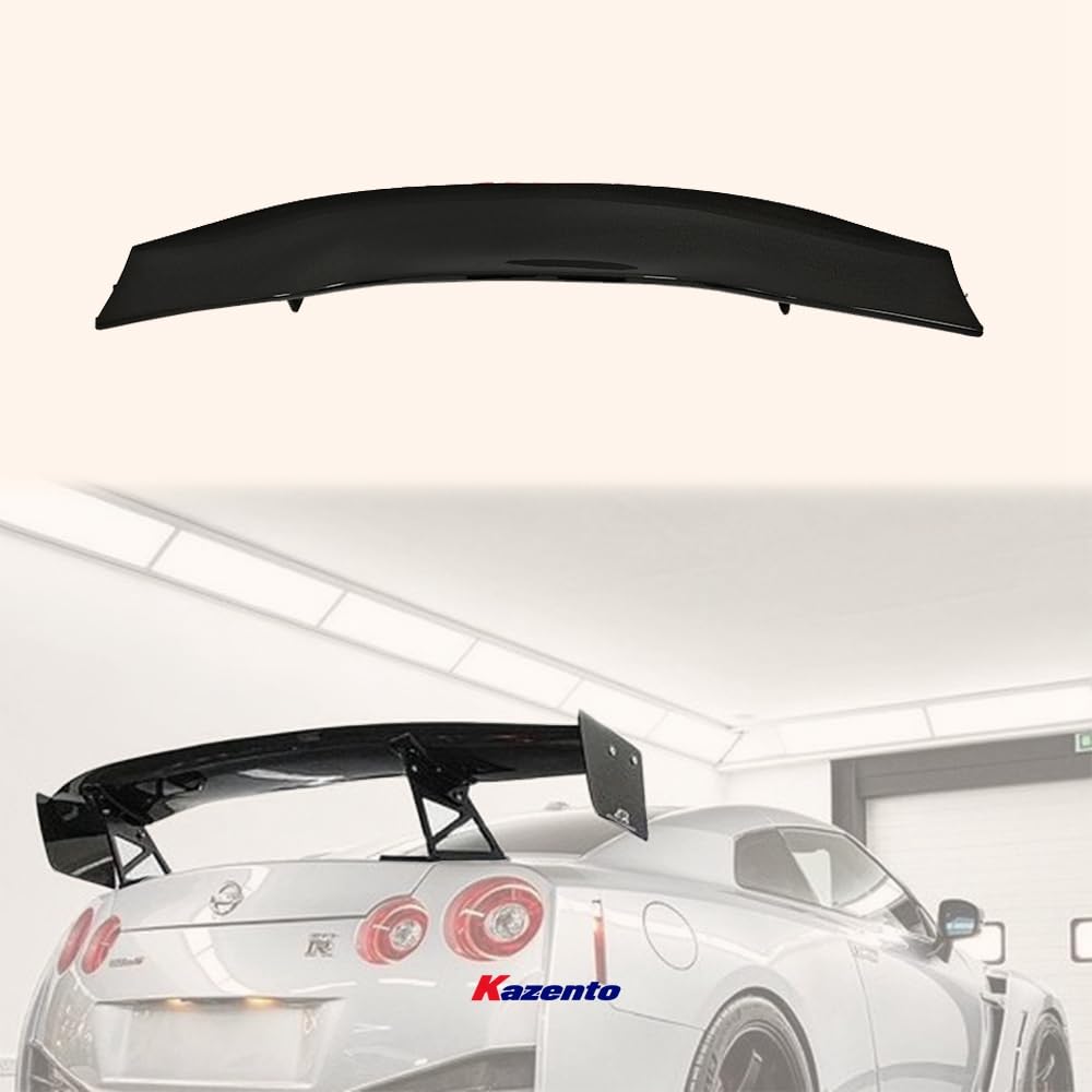 Kazento For GTR R35 2008-2016 For Nissan Carbon Fiber Rear A Style Bumper Trunk GT Spoiler Kazento Carbon Parts 车身侧板 R35-RS-AP-CF