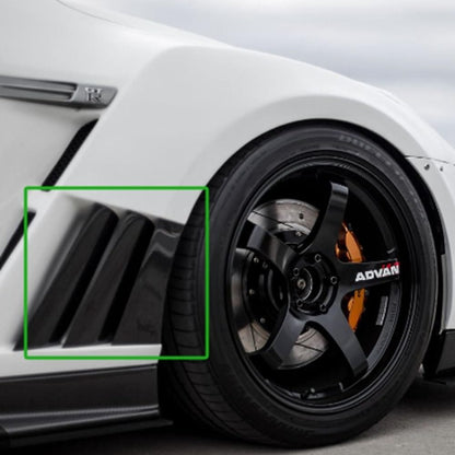 Kazento For GTR R35 2009-2016 For NISSAN VA Style  Carbon Fiber Front Fender Vents 6PCS Kazento Carbon Parts 车身侧板