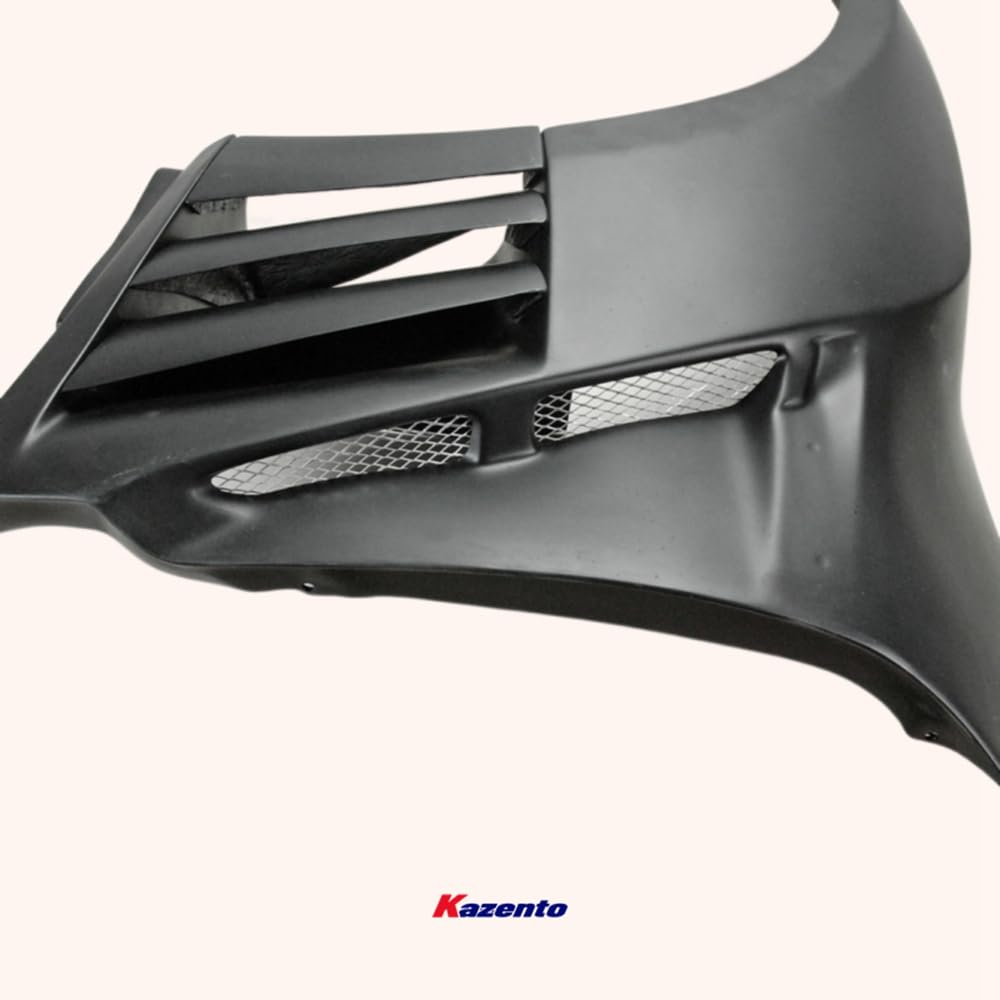 Kazento For Gtr R35 2013 For Nissan Ver Vrs Style Frp Front Fender With Louver Fin (Inc 6 Fins, Side Maker Use F51 Fuga) Fiber Glass Kazento Carbon Parts 车身侧板 R35-FF-VA-FRP