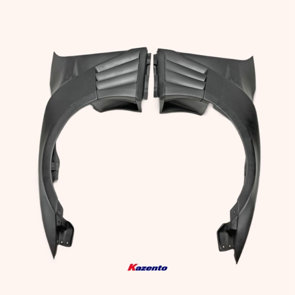 Kazento For Gtr R35 2013 For Nissan Ver Vrs Style Frp Front Fender With Louver Fin (Inc 6 Fins, Side Maker Use F51 Fuga) Fiber Glass Kazento Carbon Parts 车身侧板 R35-FF-VA-FRP