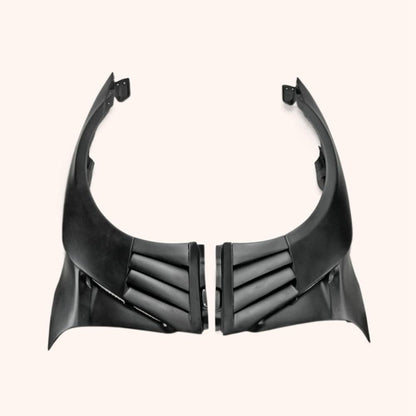 Kazento For Gtr R35 2013 For Nissan Ver Vrs Style Frp Front Fender With Louver Fin (Inc 6 Fins, Side Maker Use F51 Fuga) Fiber Glass Kazento Carbon Parts 车身侧板 R35-FF-VA-FRP