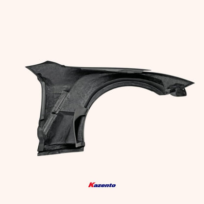 Kazento For Gtr R35 2013 For Nissan Ver Vrs Style Frp Front Fender With Louver Fin (Inc 6 Fins, Side Maker Use F51 Fuga) Fiber Glass
