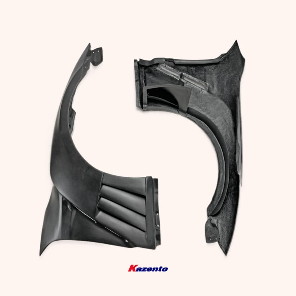 Kazento For Gtr R35 2013 For Nissan Ver Vrs Style Frp Front Fender With Louver Fin (Inc 6 Fins, Side Maker Use F51 Fuga) Fiber Glass
