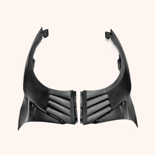 Kazento For Gtr R35 2013 For Nissan Ver Vrs Style Frp Front Fender With Louver Fin (Inc 6 Fins, Side Maker Use F51 Fuga) Fiber Glass