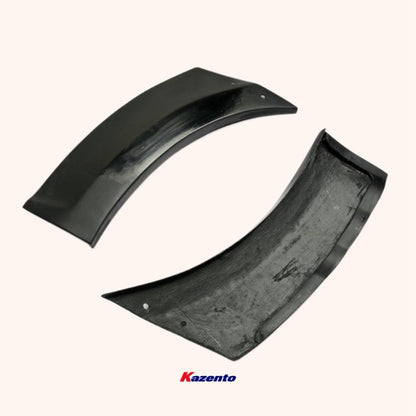 Kazento For Gtr R35 2013 Ver Vrs Style For Nissan Front Fender Extension (For Oe Late Front Bumper) Fiber Glass Kazento Carbon Parts 车身侧板 R35-FFX-LATE-FRP