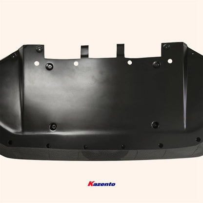 Kazento For GTR R35 2017 -2022 For Nissan Carbon Fiber BL Style Front Bumper Lip Splitter Kazento Carbon Parts 车身侧板 R35-FL-BLZ-17-CF