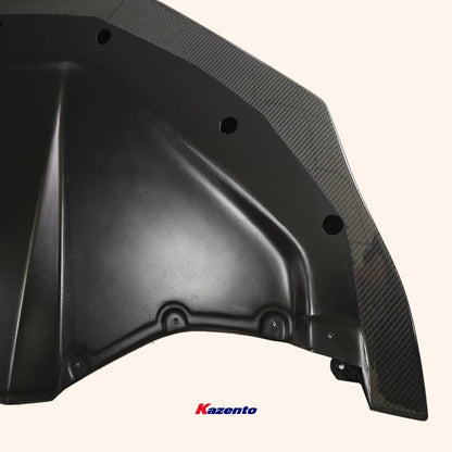 Kazento For GTR R35 2017 -2022 For Nissan Carbon Fiber BL Style Front Bumper Lip Splitter Kazento Carbon Parts 车身侧板 R35-FL-BLZ-17-CF
