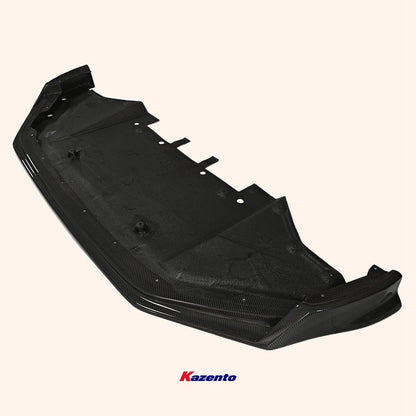 Kazento For GTR R35 2017 -2022 For Nissan Carbon Fiber BL Style Front Bumper Lip Splitter Kazento Carbon Parts 车身侧板 R35-FL-BLZ-17-CF