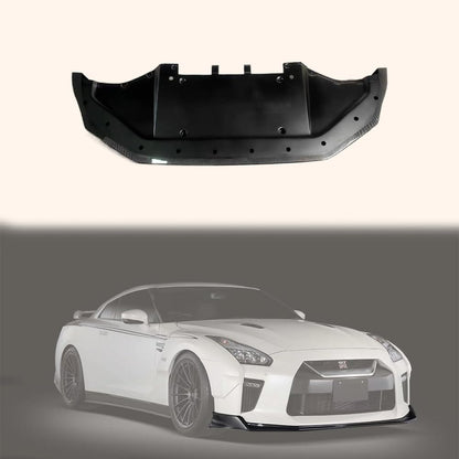 Kazento For GTR R35 2017 -2022 For Nissan Carbon Fiber BL Style Front Bumper Lip Splitter Kazento Carbon Parts 车身侧板 R35-FL-BLZ-17-CF