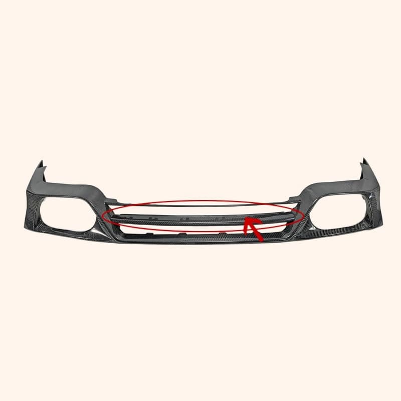 Kazento For GTR R35  2017ON OE For Nissan Rear Lip Diffuser Center Lip Panel Carbon Fiber Kazento Carbon Parts 车身侧板