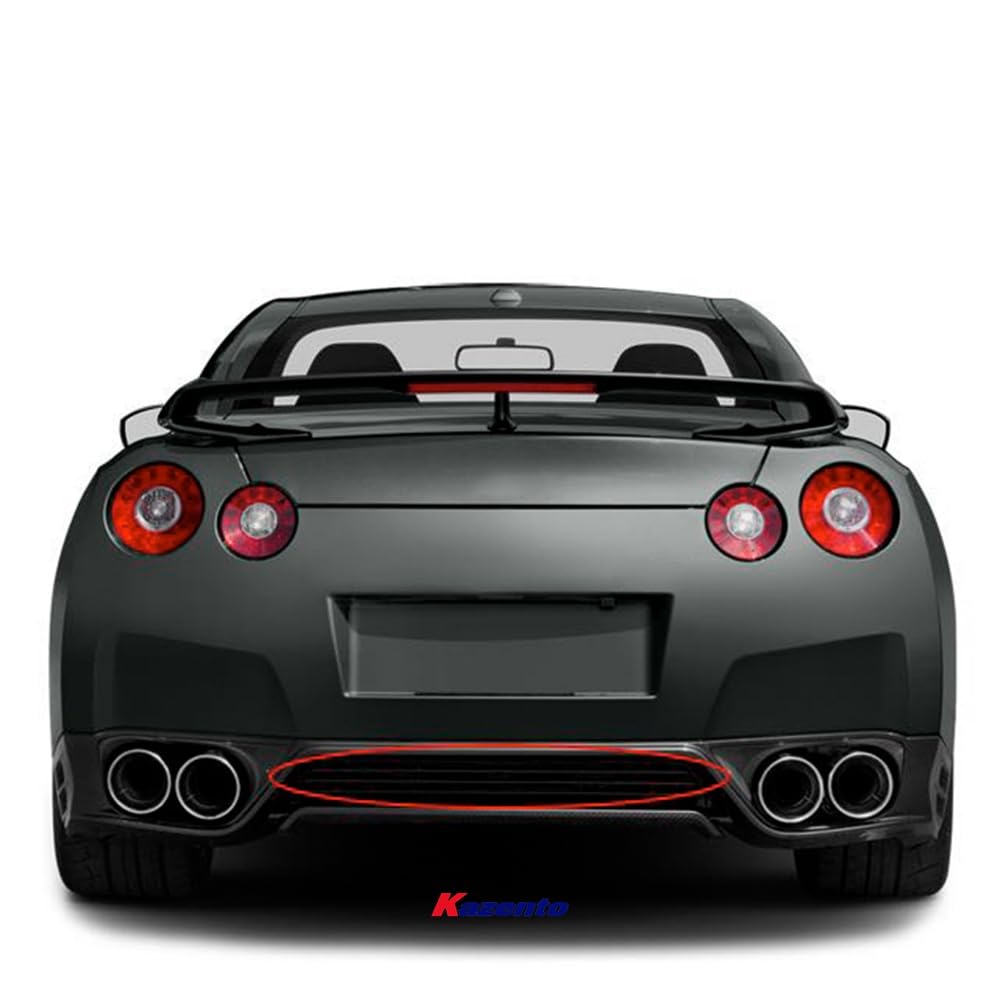 Kazento For GTR R35  2017ON OE For Nissan Rear Lip Diffuser Center Lip Panel Carbon Fiber