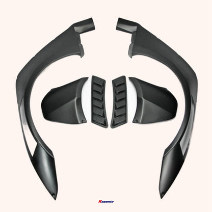 Kazento For Gtr R35 Cba Dba Lbv2 Style For Nissan Wide Front Fender Fiber Glass Kazento Carbon Parts 车身侧板 R35-FF-LB-V2-FRP