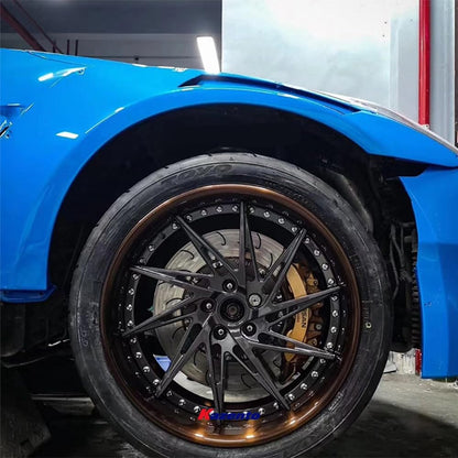 Kazento For Gtr R35 Cba Dba Lbv2 Style For Nissan Wide Front Fender Fiber Glass