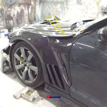 Kazento For Gtr R35 Epa For Nissan Front Fender Side Canard Fiber Glass Kazento Carbon Parts 车身侧板 R35-CANA-FF-EPA-FRP