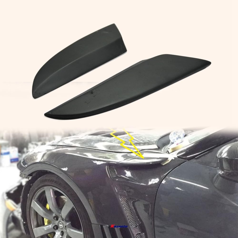 Kazento For Gtr R35 Epa For Nissan Front Fender Side Canard Fiber Glass Kazento Carbon Parts 车身侧板 R35-CANA-FF-EPA-FRP