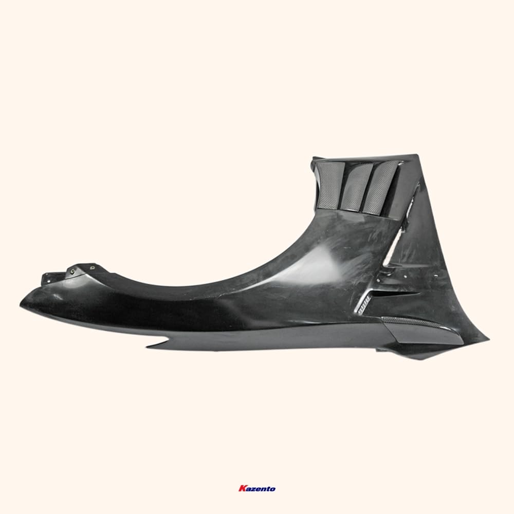Kazento For Gtr R35 Epa For Nissan Front Fender With Louver Fin (Inc 6 Fins, Side Maker Use F51 Fuga) Partial Carbon Fiber(Canard+Louver) Kazento Carbon Parts 车身侧板 R35-FF-EPA-P29