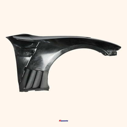 Kazento For Gtr R35 Epa For Nissan Front Fender With Louver Fin (Inc 6 Fins, Side Maker Use F51 Fuga) Partial Carbon Fiber(Canard+Louver)