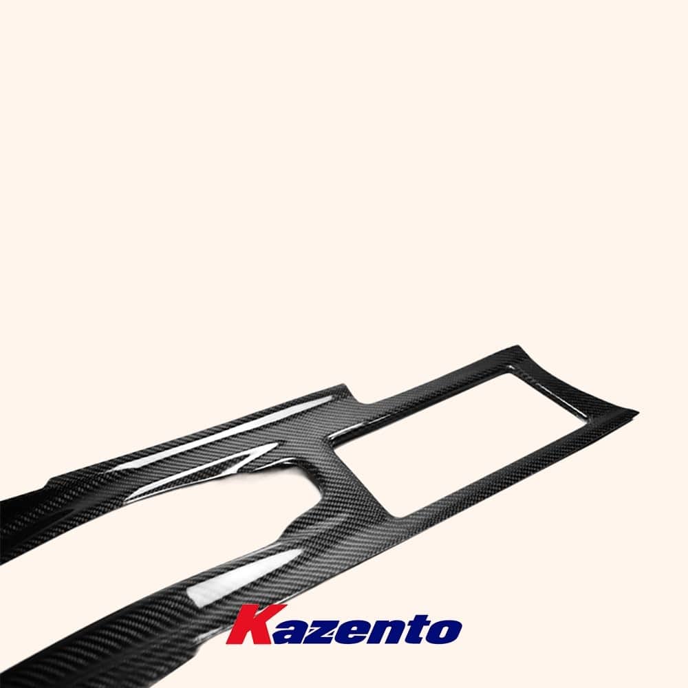 Kazento For GTR R35  For Nissan Carbon Fiber Interior Trim Center  Console Cover Panel LHD