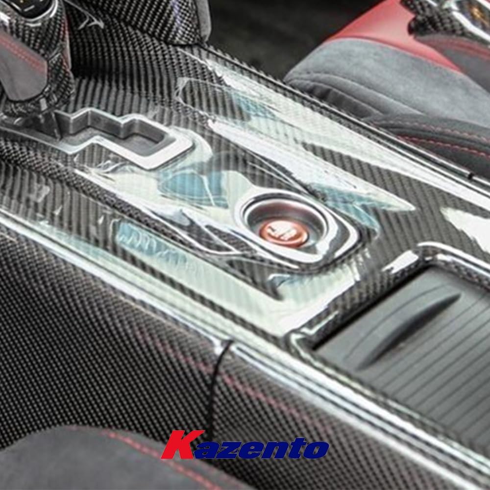 Kazento For GTR R35  For Nissan Carbon Fiber Interior Trim Center  Console Cover Panel LHD