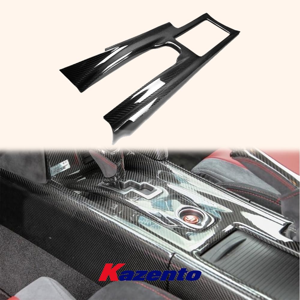 Kazento For GTR R35  For Nissan Carbon Fiber Interior Trim Center  Console Cover Panel LHD