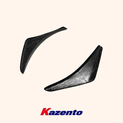 Kazento For Honda 02-06 Integra DC5 Acura RSX Carbon Fiber Front Bumper Splitter Canard Kazento Carbon Parts 车身侧板 DC5-CANA-CF