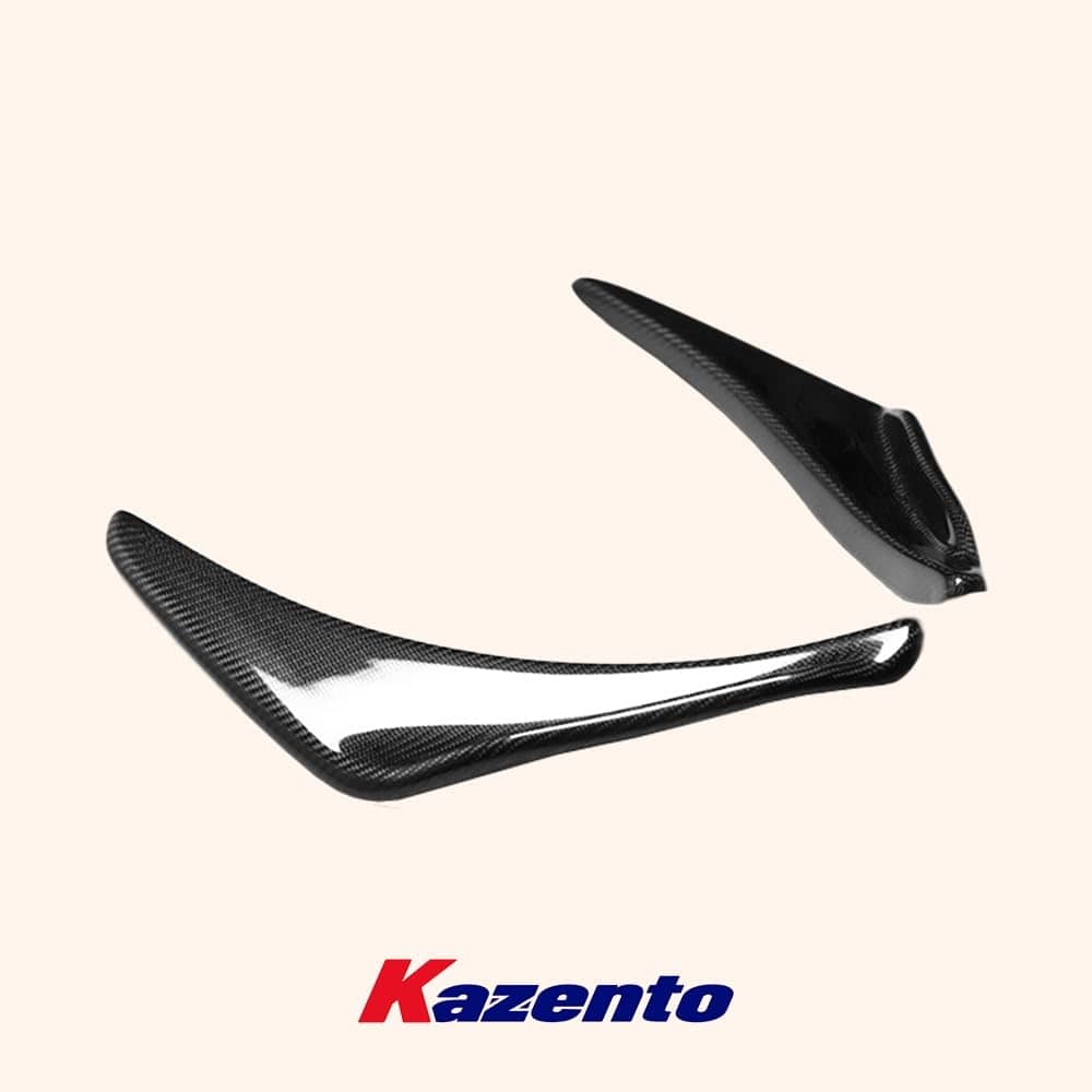 Kazento For Honda 02-06 Integra DC5 Acura RSX Carbon Fiber Front Bumper Splitter Canard Kazento Carbon Parts 车身侧板 DC5-CANA-CF