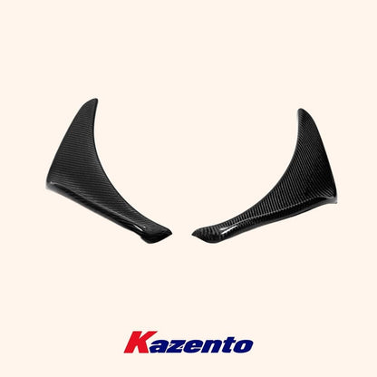 Kazento For Honda 02-06 Integra DC5 Acura RSX Carbon Fiber Front Bumper Splitter Canard Kazento Carbon Parts 车身侧板 DC5-CANA-CF
