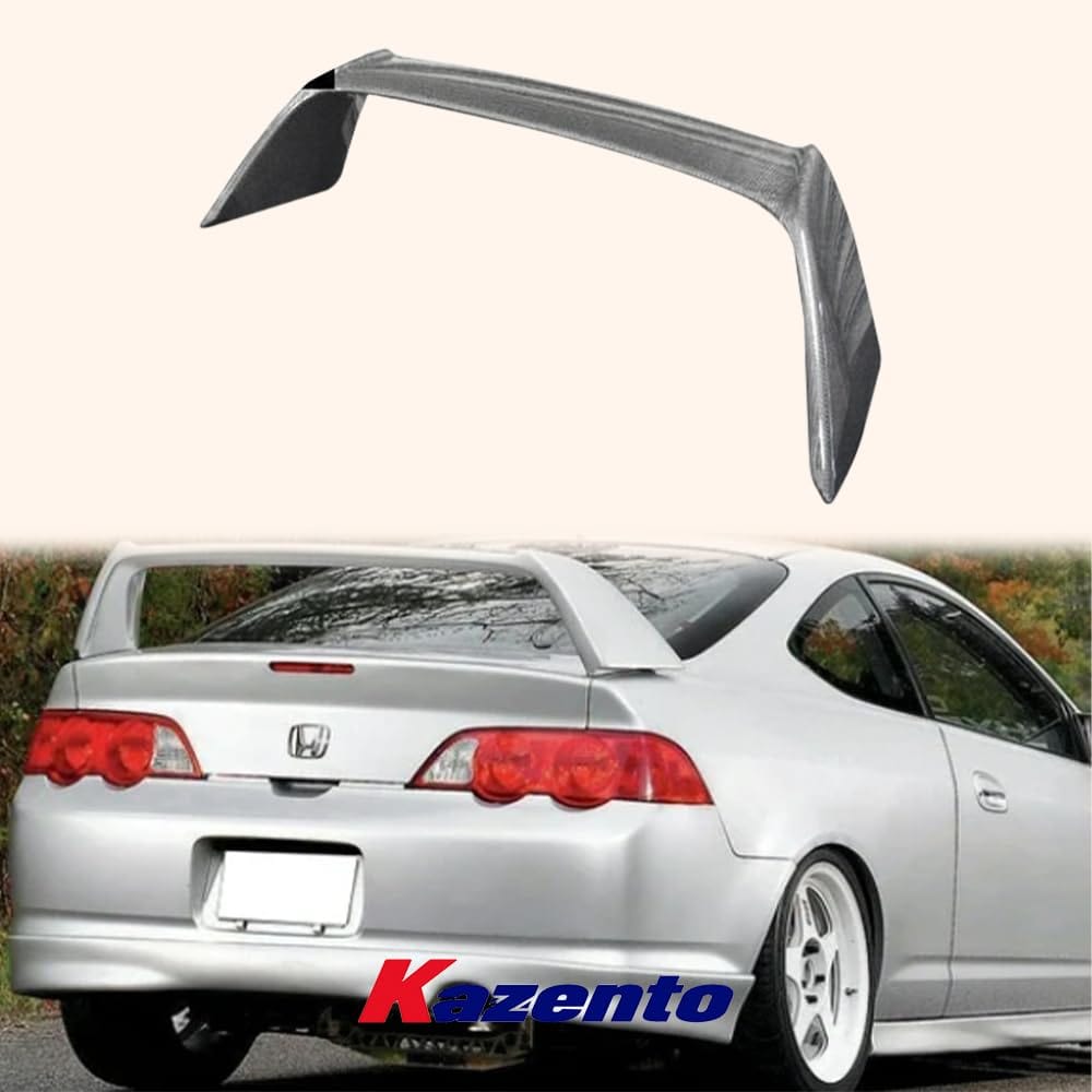 Kazento For Honda 02-06 Integra DC5 Acura RSX Carbon Fiber Rear Trunk Spoiler Wing Kazento Carbon Parts 车身侧板 DC5-RS-TYPER-CF