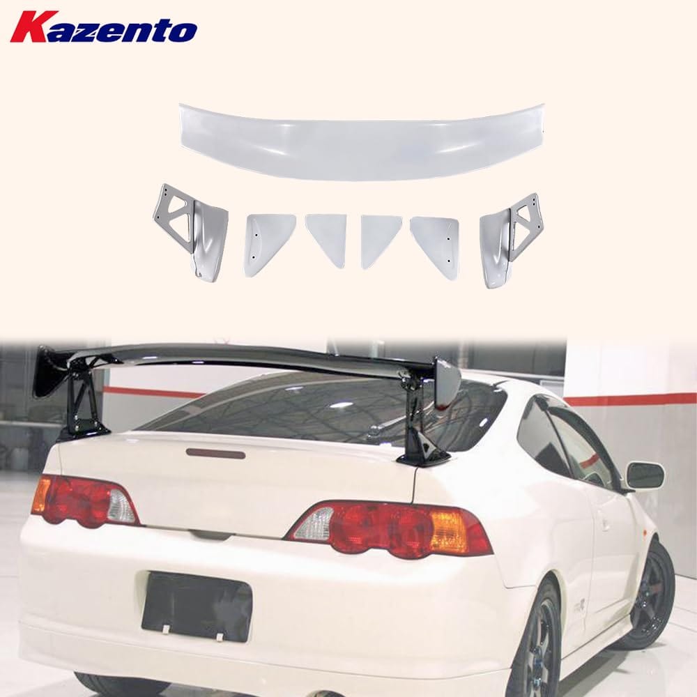 Kazento For Honda 02-06 Integra DC5 Acura RSX MU Style Fiberglass Unpaint Trunk Spoiler