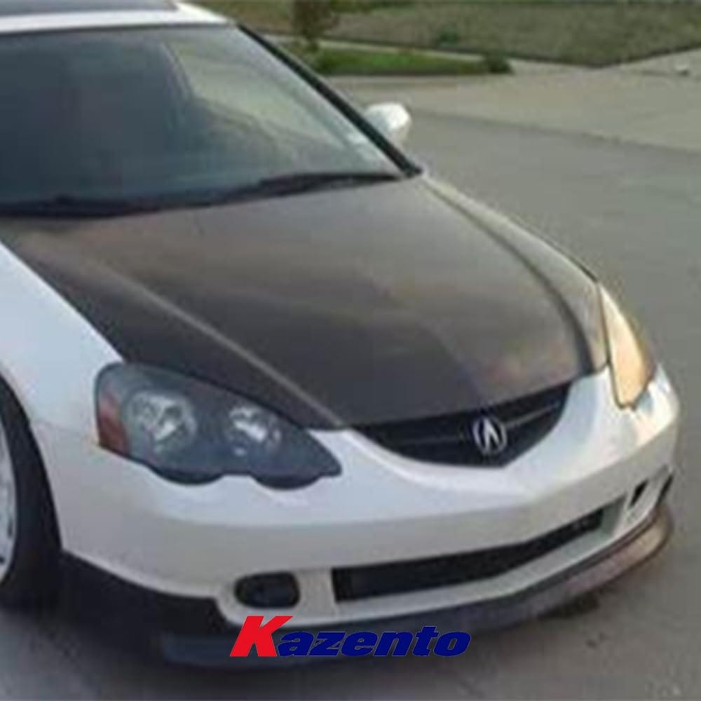 Kazento For Honda 02-06 Integra DC5 Acura RSX OE Carbon Fiber Front Bumper Hood Bonnet