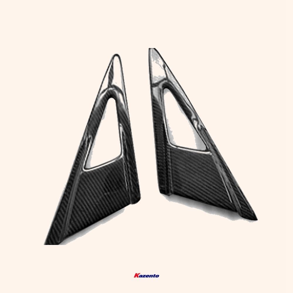 Kazento For HONDA Civic 06-11 4 Door FD FD1 FD2 tyle Side Carbon Mirror Air Duct Vents Kazento Carbon Parts 车身侧板 FD2-SMAV-FE-CF