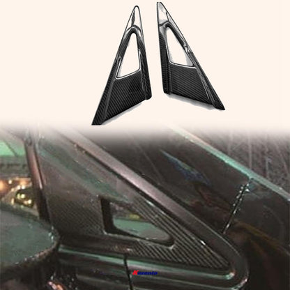 Kazento For HONDA Civic 06-11 4 Door FD FD1 FD2 tyle Side Carbon Mirror Air Duct Vents Kazento Carbon Parts 车身侧板 FD2-SMAV-FE-CF