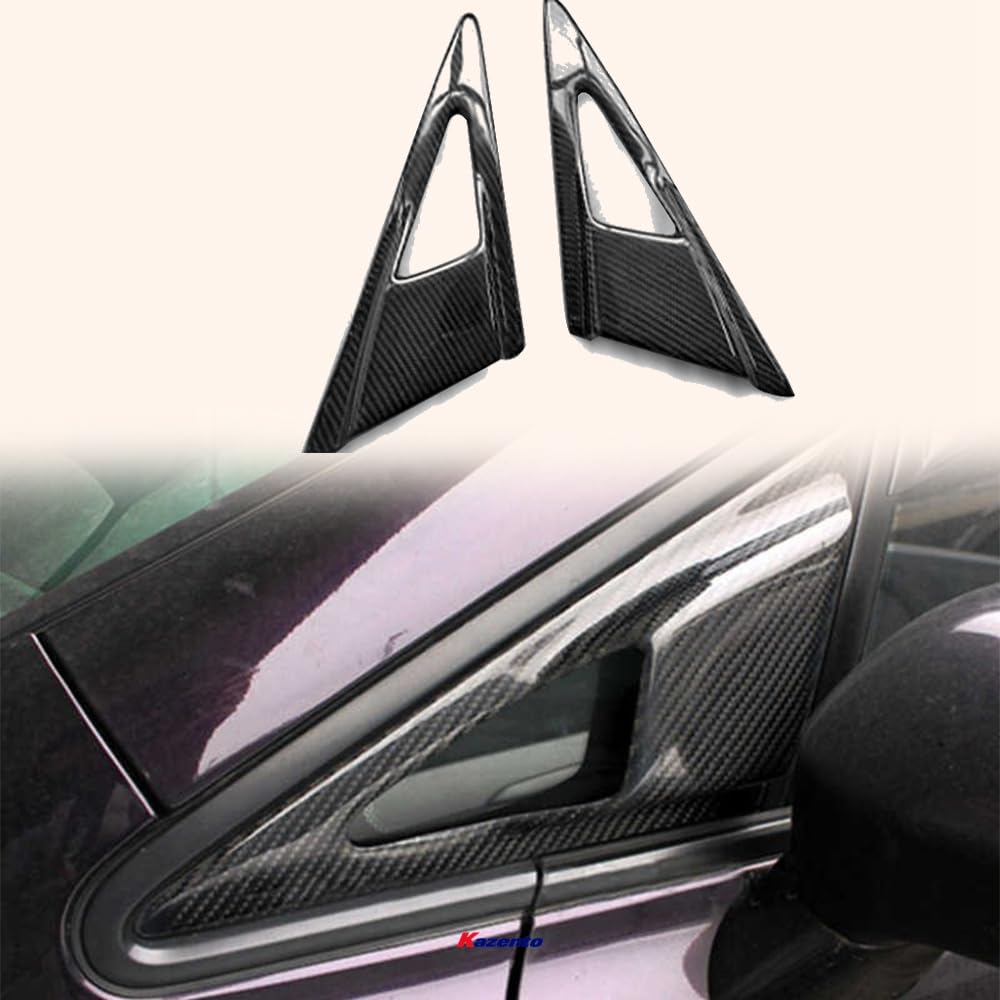 Kazento For HONDA Civic 06-11 4 Door FD FD1 FD2 tyle Side Carbon Mirror Air Duct Vents Kazento Carbon Parts 车身侧板 FD2-SMAV-FE-CF