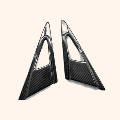 Kazento For HONDA Civic 06-11 4 Door FD FD1 FD2 tyle Side Carbon Mirror Air Duct Vents Kazento Carbon Parts 车身侧板 FD2-SMAV-FE-CF