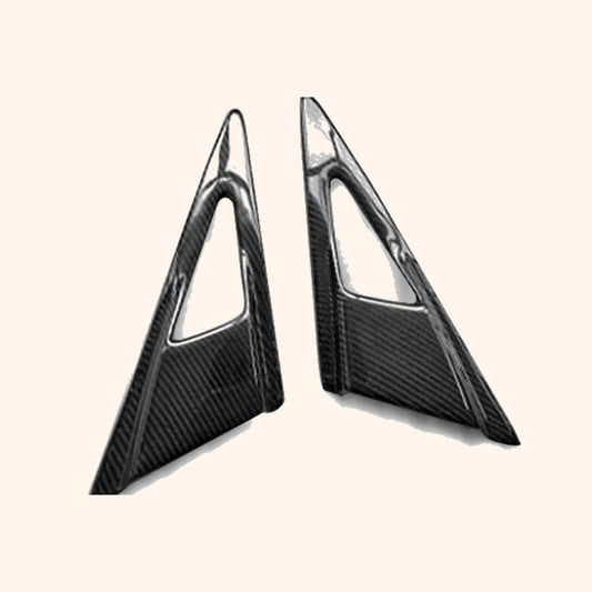 Kazento For HONDA Civic 06-11 4 Door FD FD1 FD2 tyle Side Carbon Mirror Air Duct Vents Kazento Carbon Parts 车身侧板 FD2-SMAV-FE-CF