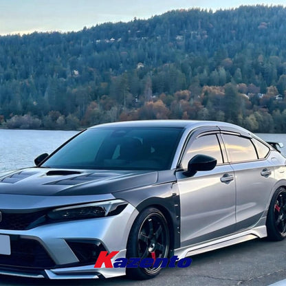 Kazento For Honda Civic 11th 2022 2023 FE1 (Sedan Only) Honeycom Carbon Fiber Vented Fender Kazento Carbon Parts 车身侧板 FL1-FF-V1-HCF