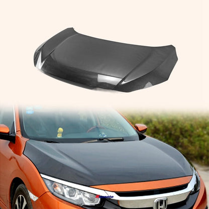 Kazento For HONDA Civic 16-18 10th Gen FC OEM Style Carbon Fiber Front Hood Bonnet
