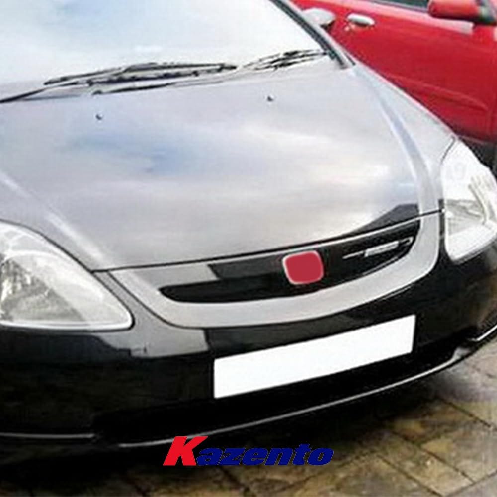 Kazento For Honda Civic EP Hatchback 02-03 MUG Style Carbon Fiber Front Bumper Grille Kazento Carbon Parts 车身侧板 EP-FG-023-CF