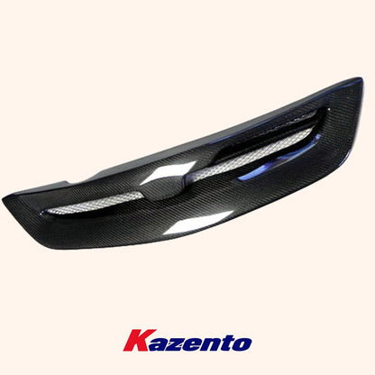 Kazento For Honda Civic EP Hatchback 02-03 MUG Style Carbon Fiber Front Bumper Grille