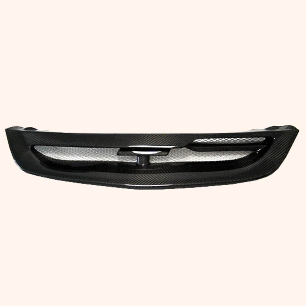 Kazento For Honda Civic EP Hatchback 02-03 MUG Style Carbon Fiber Front Bumper Grille