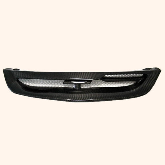 Kazento For Honda Civic EP Hatchback 02-03 MUG Style Carbon Fiber Front Bumper Grille