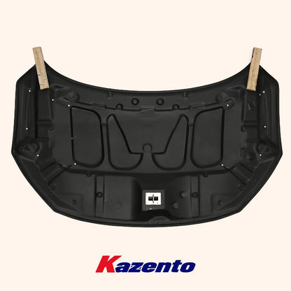 Kazento For Honda Civic FC FK7 2016-2022 Fiber Glass ADL Style Vented Front Hood Bonnet Kazento Carbon Parts 引擎盖 FC-HOOD-ADL-FRP