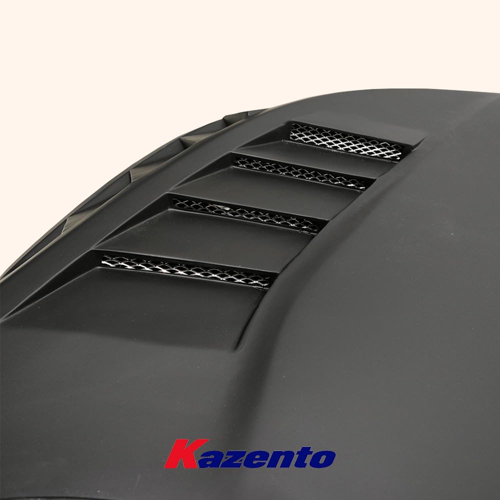 Kazento For Honda Civic FC FK7 2016-2022 Fiber Glass ADL Style Vented Front Hood Bonnet Kazento Carbon Parts 引擎盖 FC-HOOD-ADL-FRP