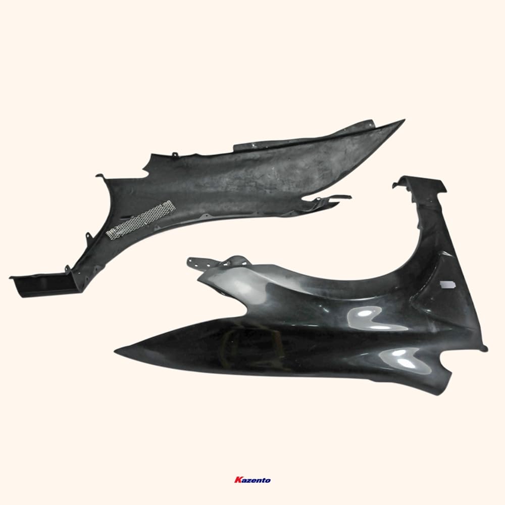 Kazento For Honda Civic Fd2 Js Racing Front Vented Fender (Wide 20Mm) Fiber Glass Kazento Carbon Parts 车身侧板 FD2-FF-JS-FRP