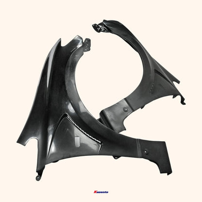 Kazento For Honda Civic Fd2 Js Racing Front Vented Fender (Wide 20Mm) Fiber Glass Kazento Carbon Parts 车身侧板 FD2-FF-JS-FRP