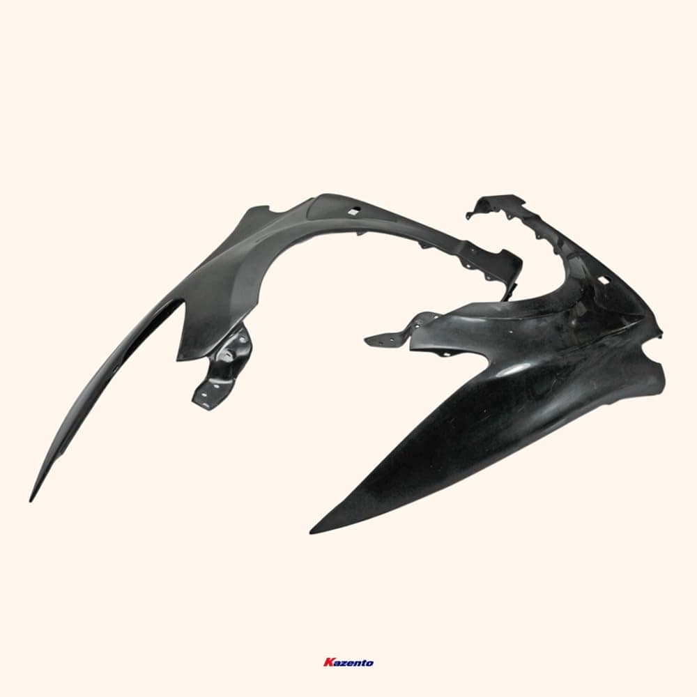 Kazento For Honda Civic Fd2 Js Racing Front Vented Fender (Wide 20Mm) Fiber Glass Kazento Carbon Parts 车身侧板 FD2-FF-JS-FRP