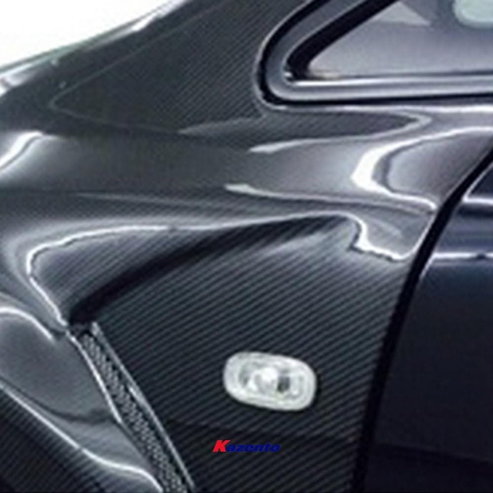 Kazento For Honda Civic Fd2 Js Racing Front Vented Fender (Wide 20Mm) Fiber Glass Kazento Carbon Parts 车身侧板 FD2-FF-JS-FRP