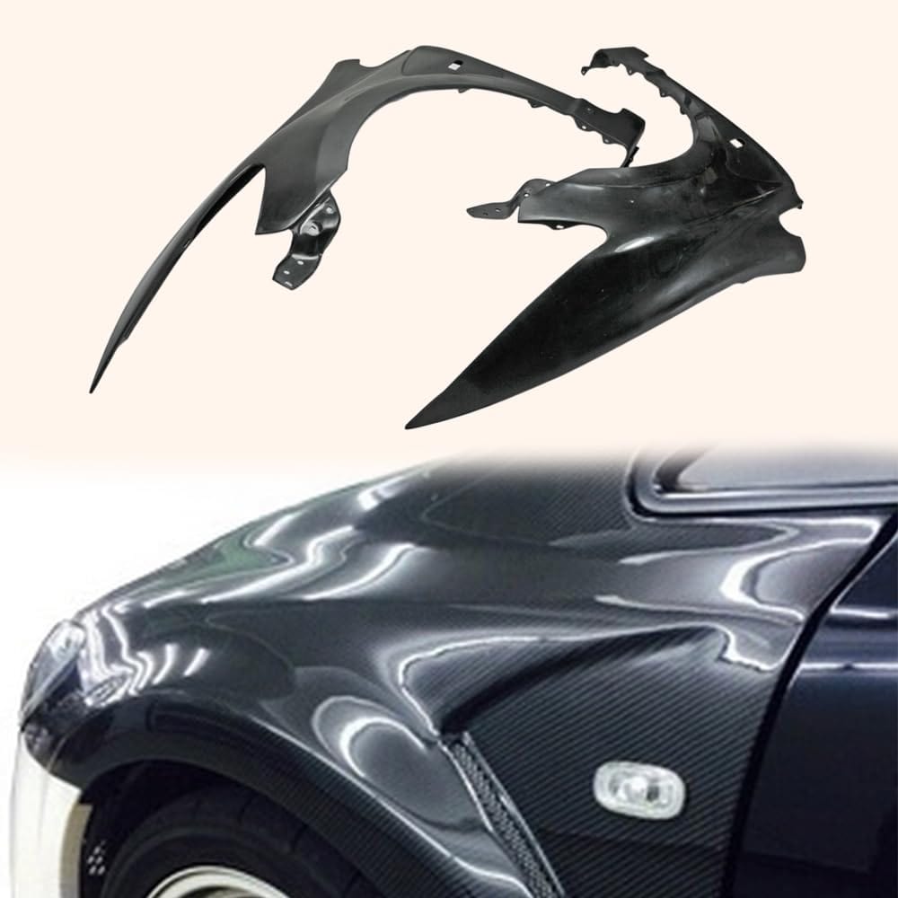 Kazento For Honda Civic Fd2 Js Racing Front Vented Fender (Wide 20Mm) Fiber Glass Kazento Carbon Parts 车身侧板 FD2-FF-JS-FRP
